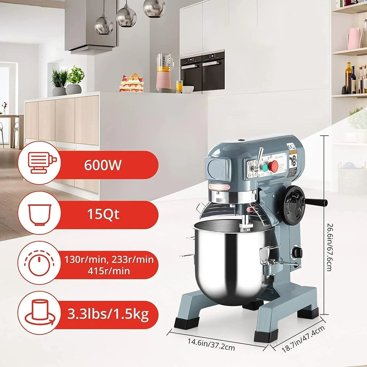 commercial-food-mixer-15qt-600w-110v-3-speeds-adjustable-stand-mixer-dough-kneading-machine-with-stainless-steel-bowl-dough-hooks-whisk-beater-with-safety-guard-for-bakeries-restaurants-pizzerias