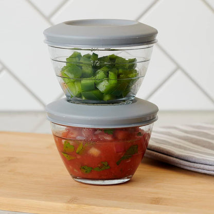 Glass 6 Piece 2 Cup 4-IN-1 PREP BOWLS5