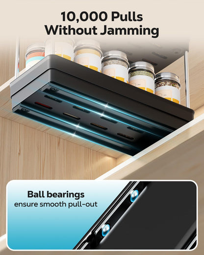 2 Tier Vertical Spice Rack Pull Out for Cabinet-4-1/3 Inch Wide6