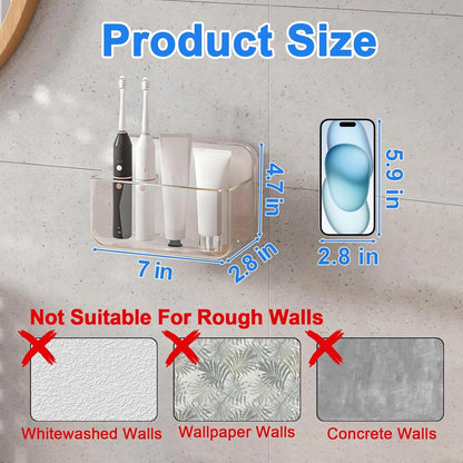 Wall Mount Organizer, 2Pc Small Adhesive Cabinet Door Organizer2