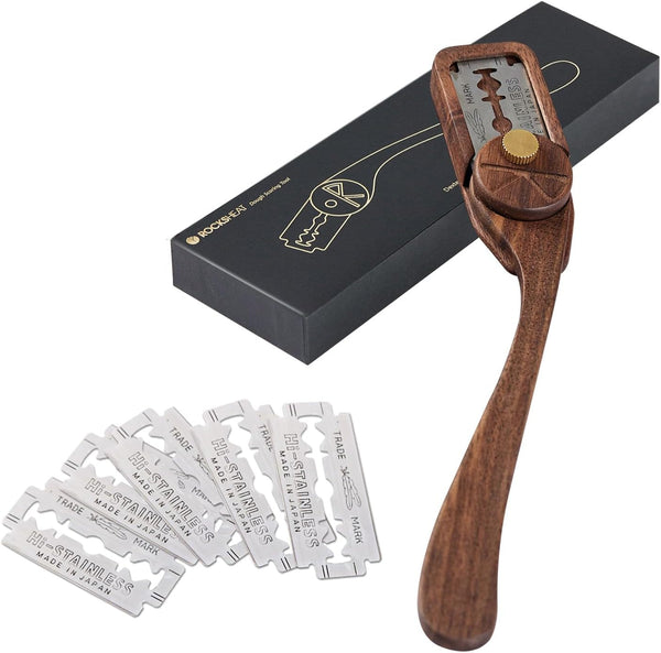 Bread Lame Dough Scoring Tool with Blade Cover, Sourdough Scoring Tool with 5 Feather Blades, Scoring Knife for Bread Baking, Dexterous-Cut Series Lame Bread Tool (ELEGANT)1
