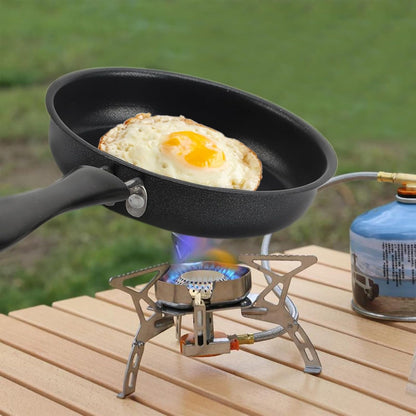 Egg Frying Pan, 4.7 Inch Single Egg Durable Small Cooking Pot with Handle Nonstick Frying Pan with Lid Covered Heat Resistant Small Skillet Portable round Omelet Skillet for Stove8