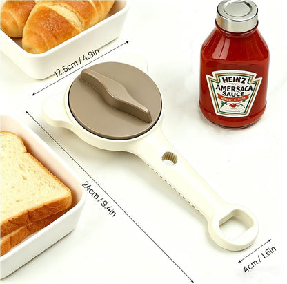 Multi Purpose Jar Openers 4 in 1 Adjustable Bottle Lid Can Punch Manual Opener Tool for Weak Hands Seniors Women2