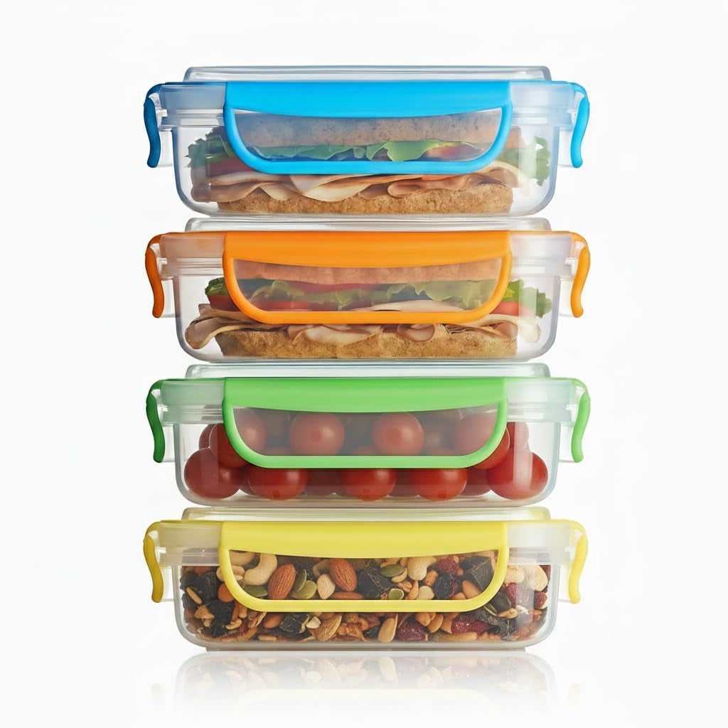 4-pack-of-fun-size-leakproof-sandwich-containers-reusable-bpa-free-sandwich-boxes-airtight-seal-also-great-for-salads-snacks-fruit-treats-and-food-storage