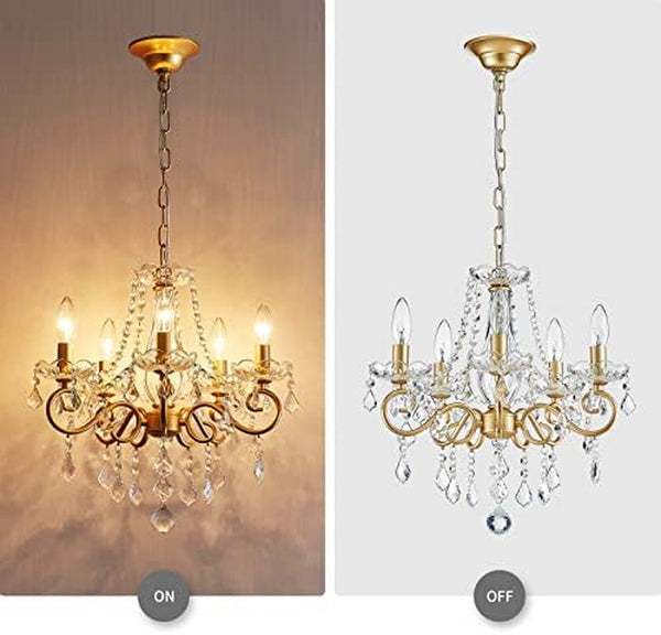 K9 Crystal Gold Chandelier and Nickel Finish Modern Chandelier for Dining Room Light Fixture Living Room Bedroom3