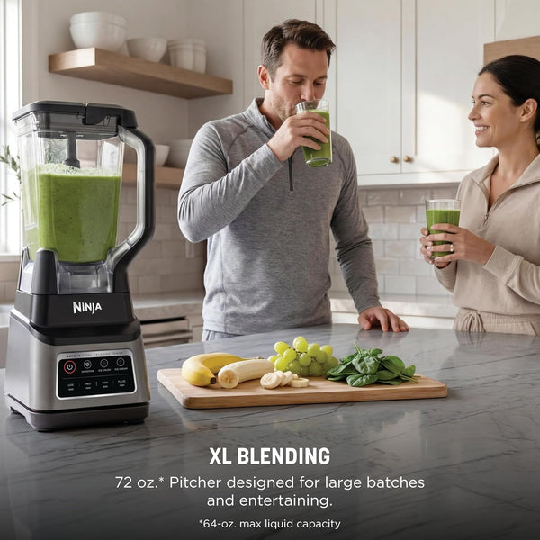 Ninja Professional plus Blender, Auto-Iq, 1400W, 72Oz Pitcher, BN701 | 1400 Peak-Watt Motor, 3 Auto-Iq Presets for Smoothies, Frozen Drinks & Ice Cream. Total Crushing Blades. Dishwasher Safe.3
