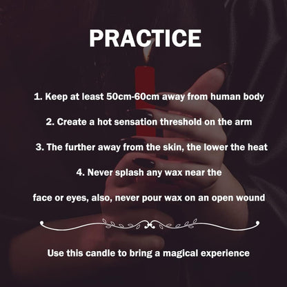 Low Temperature Candles,Romantic Wax Play Candles Low Heat for Lovers Couples4