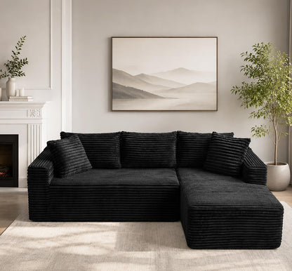96" Cloud Boneless Sectional Couches with Chaise for Living Room8