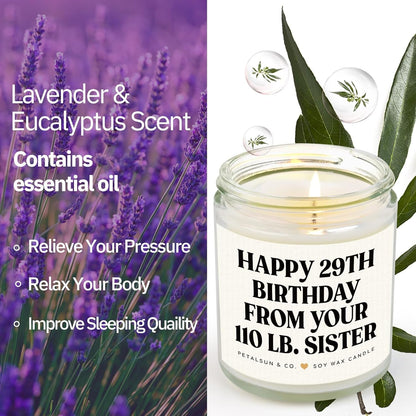Sister Birthday Gifts, Funny Sisters Gifts from Sister, Lavender Candle3