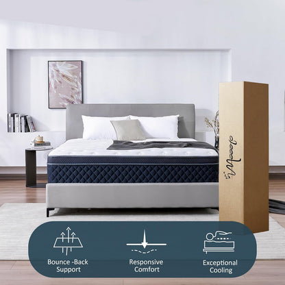 Full Mattress, 12 Inch Full Size Mattress in a Box, Medium Firm Hybrid Mattresses with Pocket Springs and Memory Foam, Strong Edge Support, Motion Isolation & Pressure Relief7