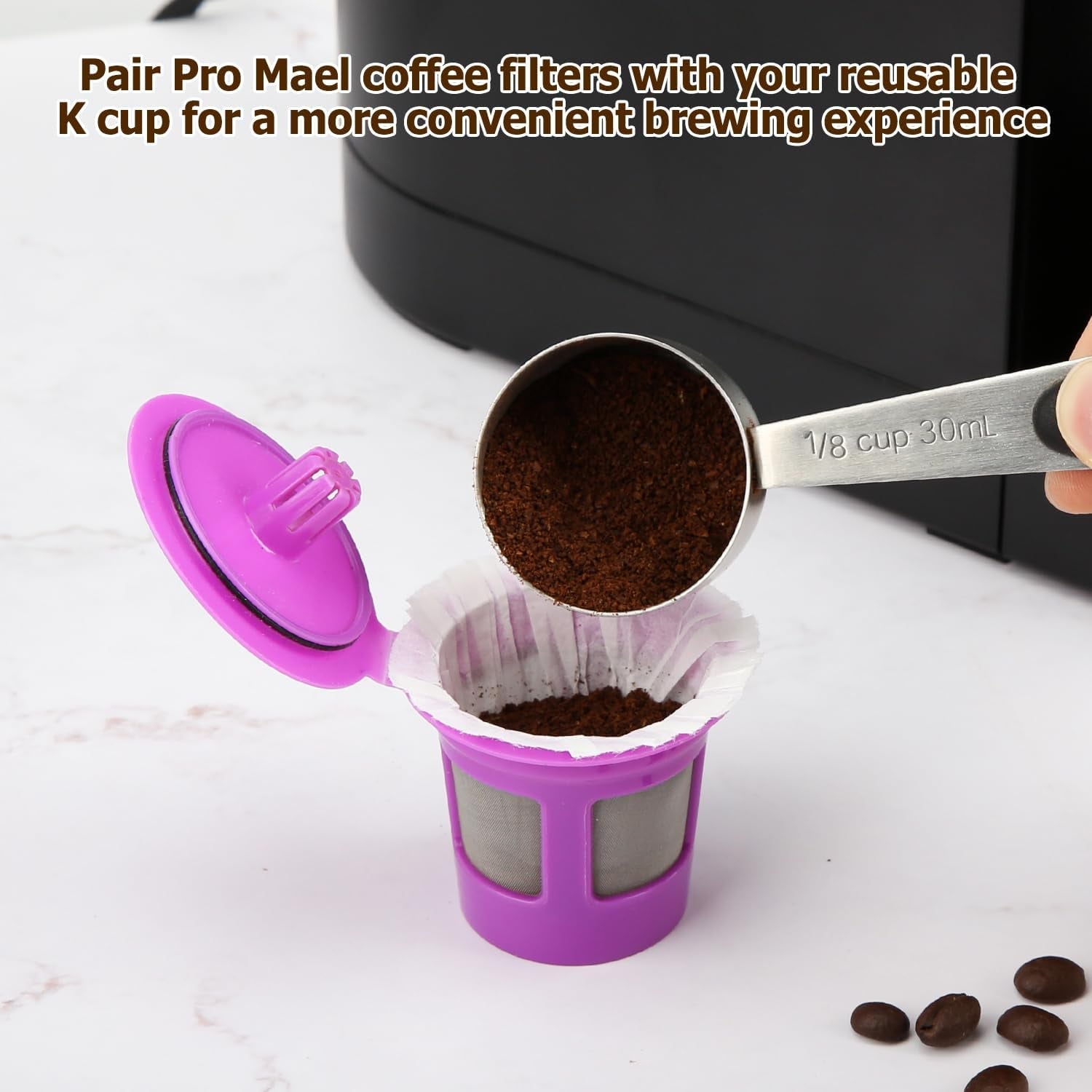 360-disposable-k-cup-paper-filters-for-keurig-1-0-2-0-white-perfect-fit-for-reusable-k-cup-pods-100-virgin-wood-pulp-effectively-filters-fine-coffee-grounds-tear-resistant