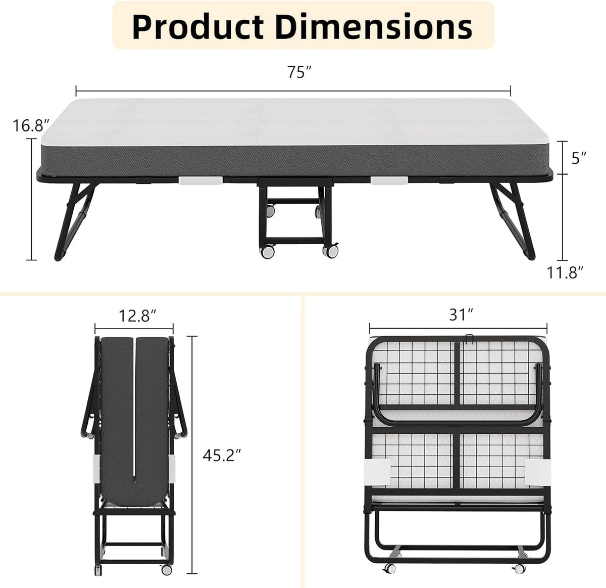 folding-bed-with-mattress-portable-rollaway-bed-for-adults-foldable-cot-size-bed-frame-with-5-memory-foam-mattress-and-storage-cover-guest-day-bed-with-metal-fold-up-bed-on-wheels-75x31
