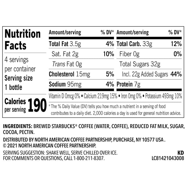 Starbucks Frappuccino, Mocha, Coffee Drink, 9.5 Oz (Pack of 4)2