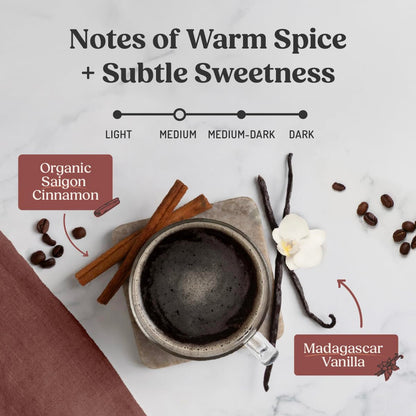 Cinnamon & Vanilla Flavored Medium Roast Ground Coffee, 10 Oz | No Artificial Flavors, Clean Coffee Sustainably Sourced, 100% Arabica Coffee, Tested for Toxins5