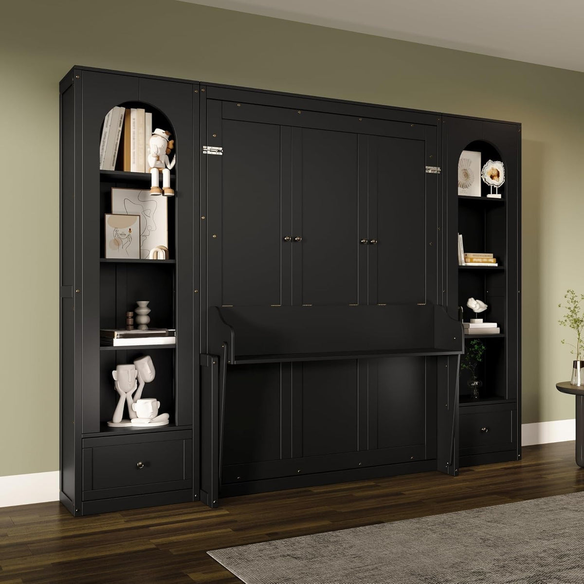 queen-murphy-bed-with-desk-and-storage-led-light-solid-wood-hideaway-murphy-wall-bed-with-storage-shelves-bookcase-and-drawers-for-adults-bedroom-office-library-queen-black