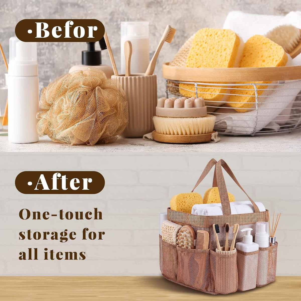 mesh-shower-caddy-for-college-dorm-double-handles-ochre