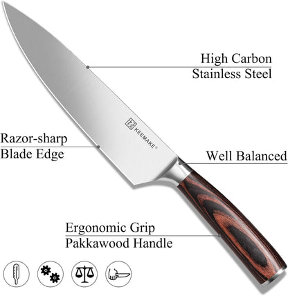 Kitchen Knife Set of 5, Professional Razor Sharp Chef Knife Set3