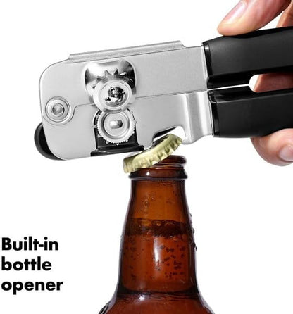 OXO Good Grips Manual Can Opener & Bottle Opener with Soft Easy-Grip Handle | Ergonomic Soft Handle, Smooth Operation, Ideal for Arthritis or Weak Hands, Kitchen Tool for Seniors5