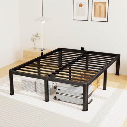 14 Inch King Metal Bed Frame with Rounded Leg, Mattress Stopper1