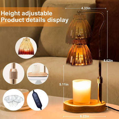 Candle Warmer Lamp with Timer Dimmable, Gold Gift Wax Warmer Lamps2