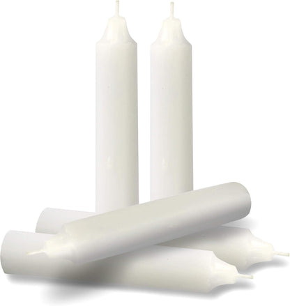 Emergency Candles, White Short Tapers, Unscented Emergency Candle for Home and Emergencies Kit (Pack of 24)2