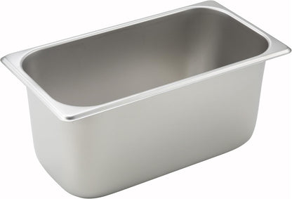 1/3 Size Pan 6" Depth (NSF) | Dishwasher Safe, Heavy-Duty, Reinforced Corners, NSF Certified, Great for Steam Tables, Catering and Food Preparation1