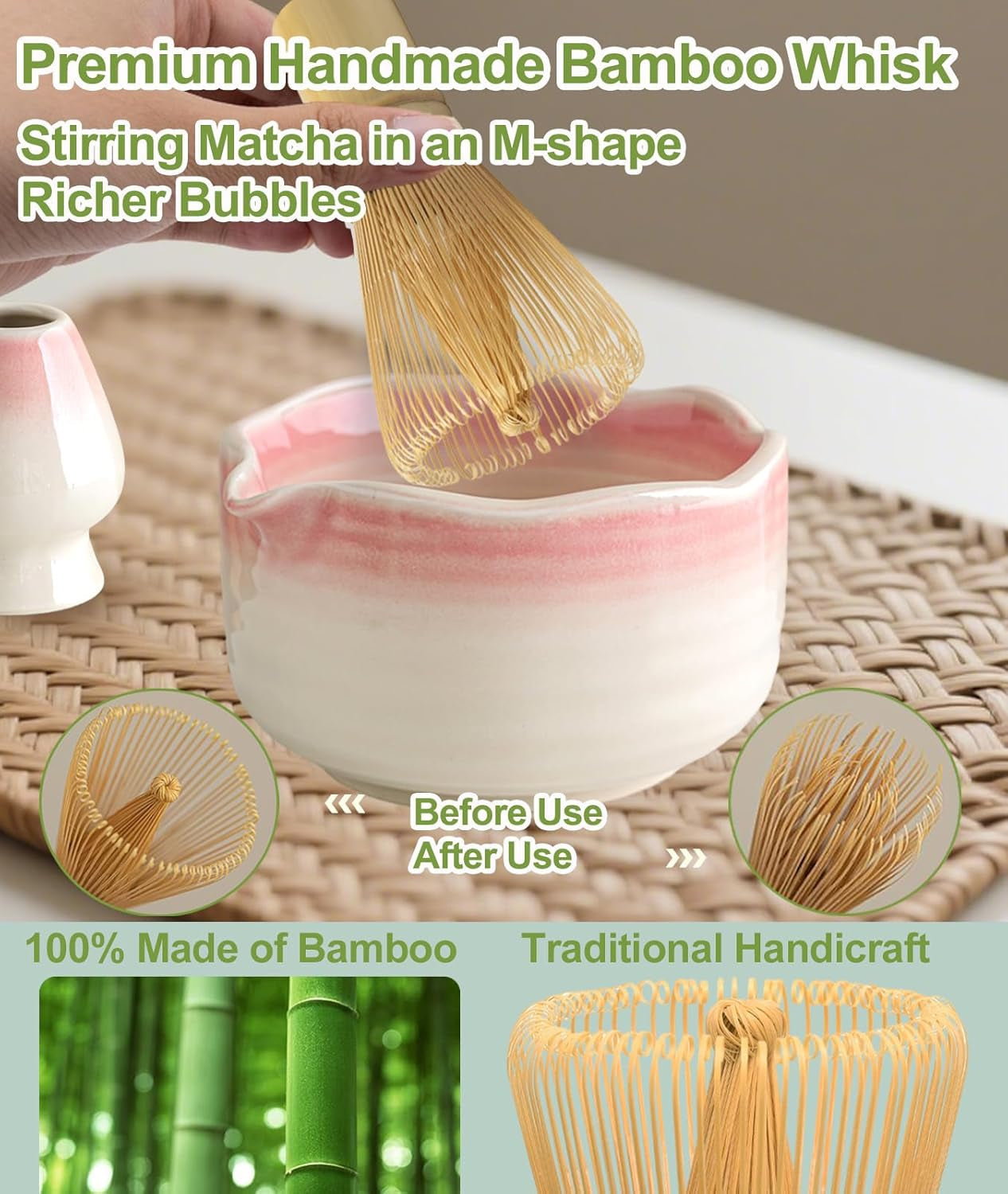 matcha-whisk-set-7pcs-matcha-set-with-bamboo-whisk-and-ceramic-bowl-complete-matcha-kit-includes-17oz-bowl-handmade-whisk-100-prongs-holder-spoon-sifter-for-matcha-lovers-gradient-pink