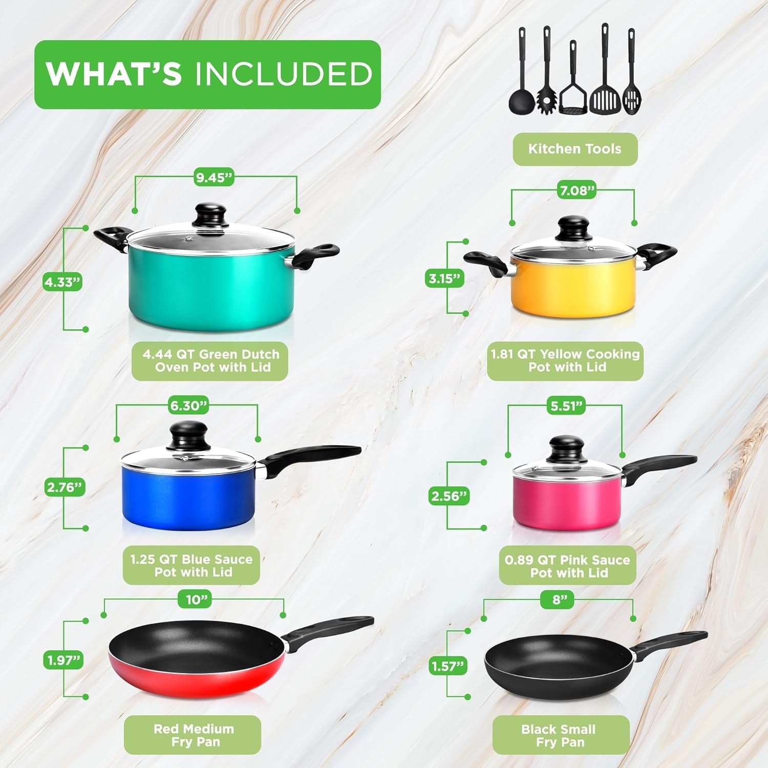 15-piece-non-stick-kitchen-cookware-set-pfoa-pfos-free-colorful-heat-resistant-lacquer-w-saucepot-frying-pans-oven-pot-lids-5-utensil-nccwcor15