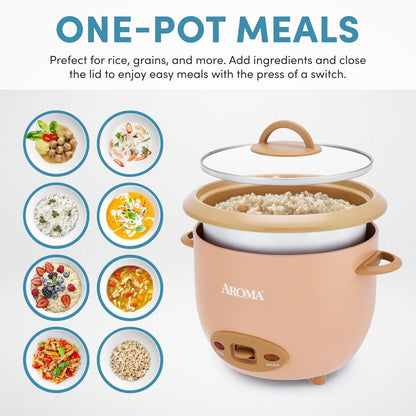 ® 6-Cup (Cooked) One-Touch Pot Style Rice Cooker with Corecoat™ Pfas-Free Nonstick Ceramic Surface (1.5 Quarts)2