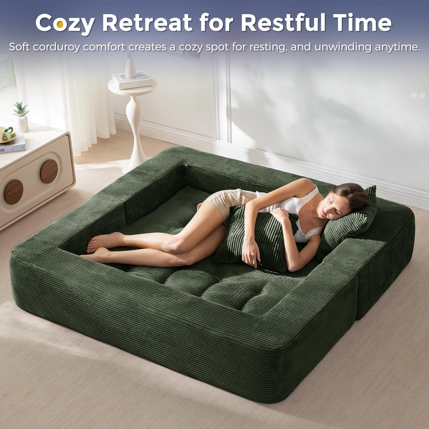 folding-sofa-bed-convertible-boneless-loveseat-couch-with-pillow
