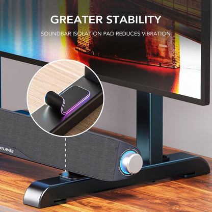 Table Top TV Stand with Height Adjustable TV Legs Replacement for Most 37-86 Inch Flat Curved Tvs,Steel TV Base Feet Holds up to 150 Lbs with Cable Management, Max VESA 800X600Mm Black3