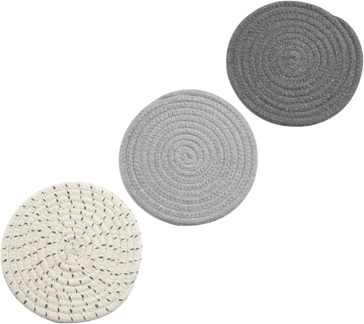 potholders-set-trivets-set-100-pure-cotton-thread-weave-hot-pot-holders-set-set-of-3-stylish-coasters-hot-pads-hot-mats-spoon-rest-for-cooking-and-baking-by-diameter-7-inches-gray
