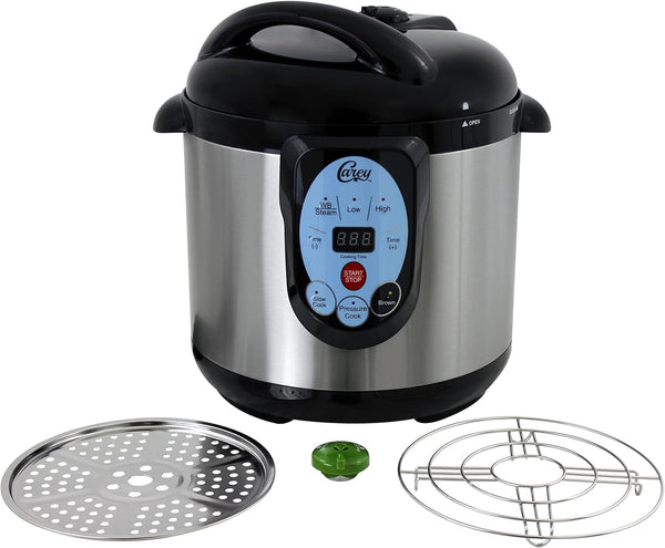 CAREY DPC-9SS Smart Electric Pressure Cooker and Canner, Stainless Steel, 9.5 Qt1
