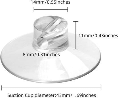 6Pcs Shower Caddy Connectors to Smooth Surface Use2