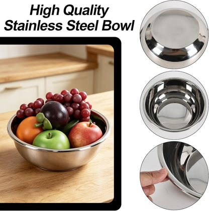 4 Pcs Stainless Steel Mixing Bowls, Meal Prep Mixing Bowl7