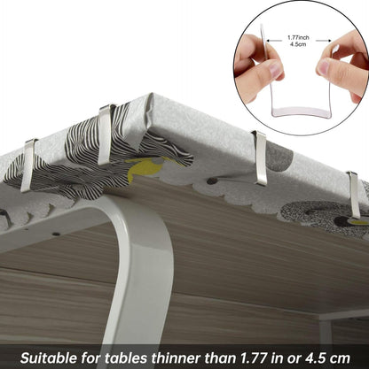 Tablecloth Clips 32 Pack Table Cloth Holder Clips for Picnic Tables | Stainless Steel, Picnic Table Cover Clamps for Outdoor Tables, Metal Skirt Clips for Camping Dining Wedding Graduation Party2