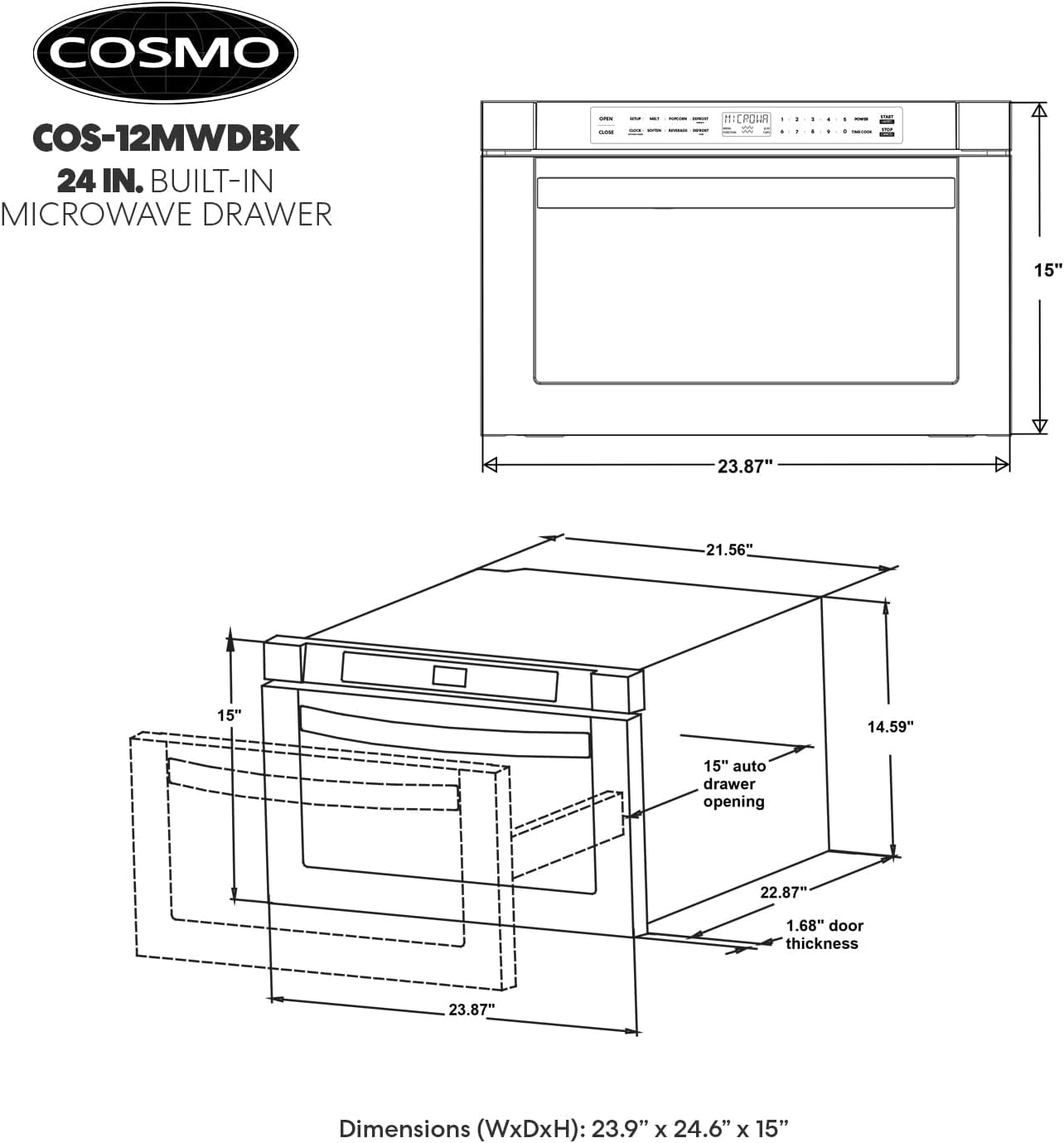 24-in-haven-collection-1-2-cu-ft-built-in-microwave-drawer-matte-black-cos-12mwdbk-touch-controls-11-power-levels-1000w-child-lock-function-defrost-functions-automatic-presets