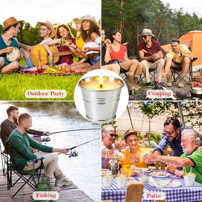 Citronella Candles Outdoor 16 Pack, 2 Oz Small Tin Candles for Patio, Natural Soy Wax Candle with Citronella Oil, 160 Hours Total Burn Time for Backyard, Garden, Deck, Camping, Summer Parties7