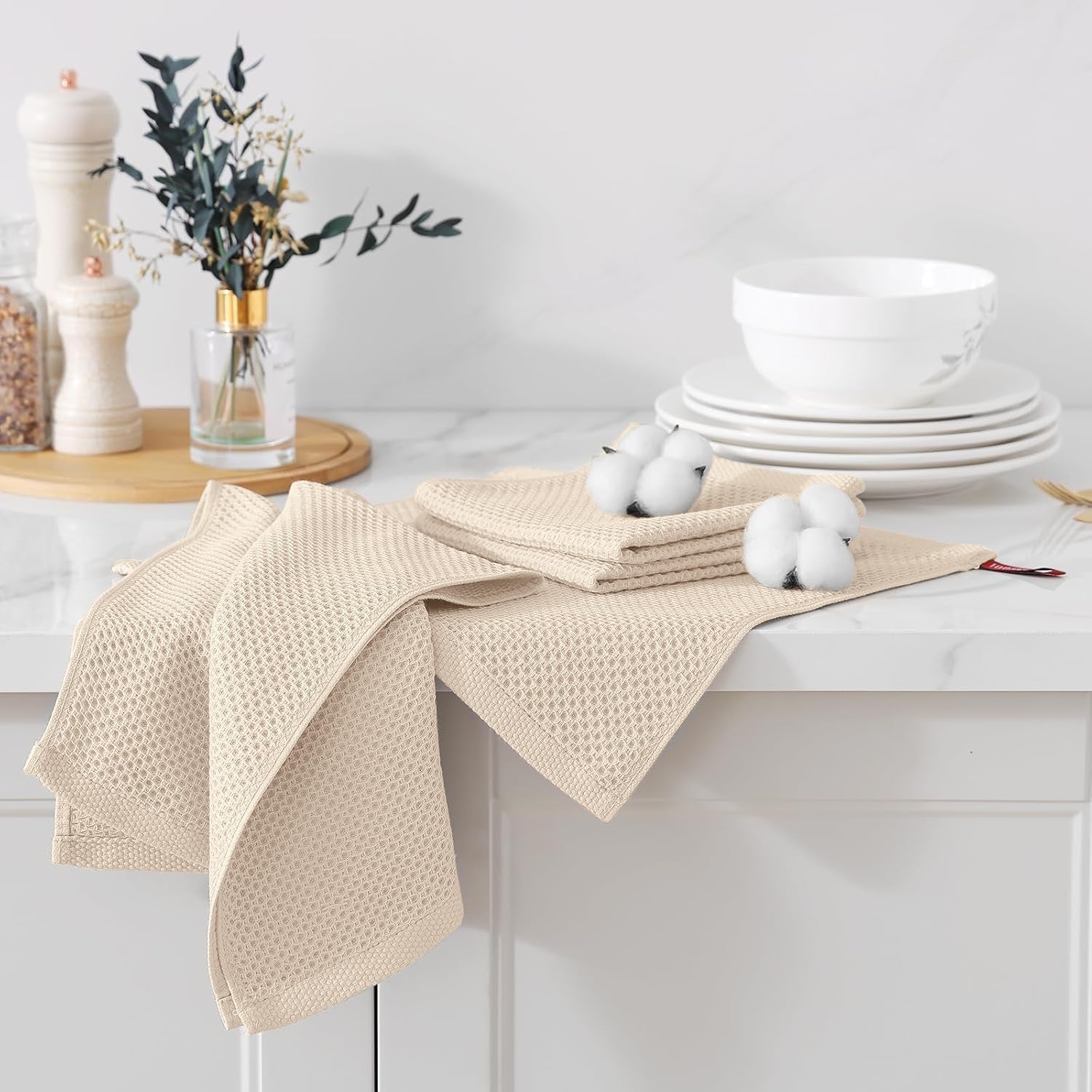 100-cotton-kitchen-towels-and-dishcloths-set-8-pack-beige