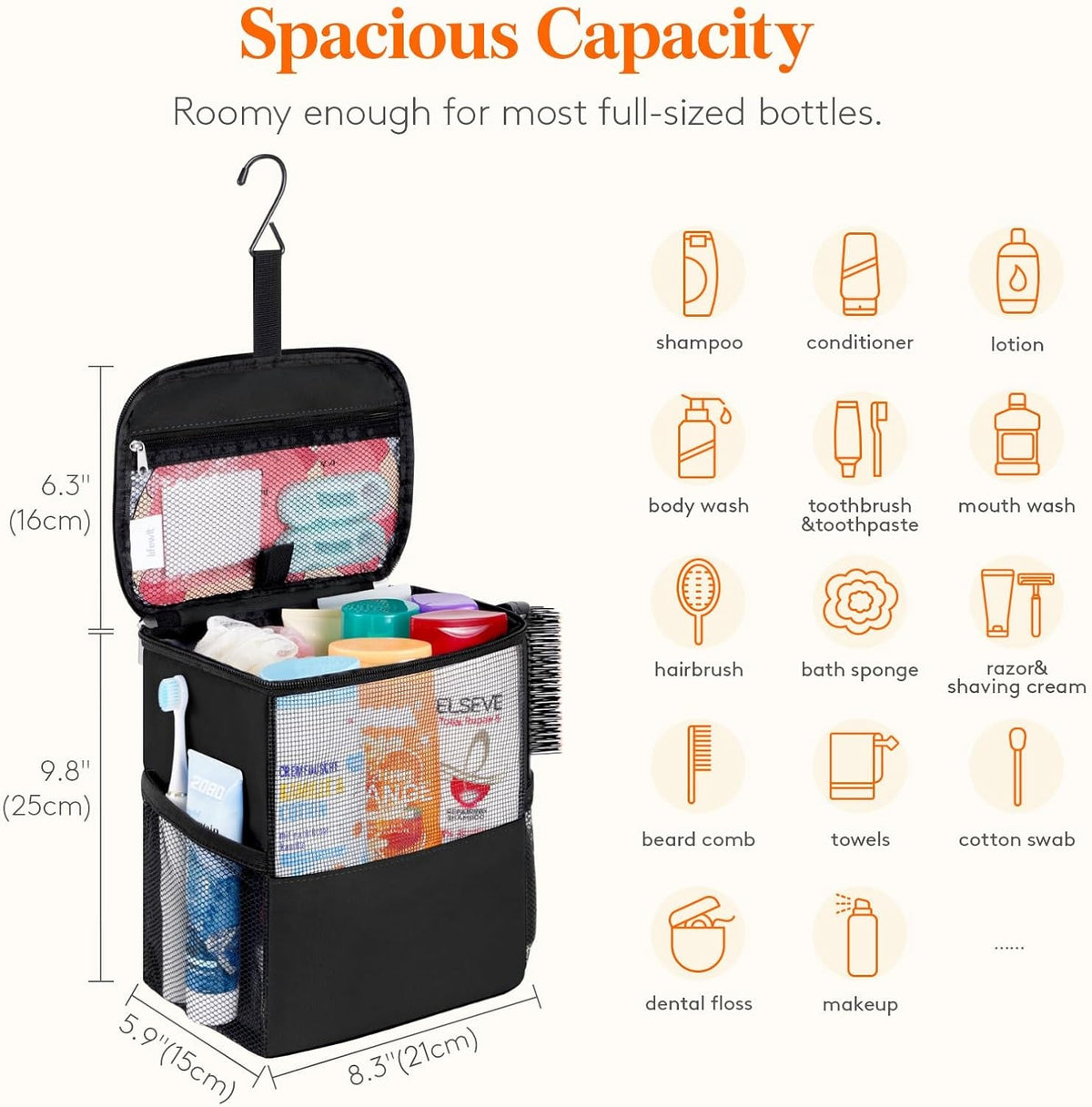 mesh-shower-caddy-bag-hanging-shower-organizer-medium-black