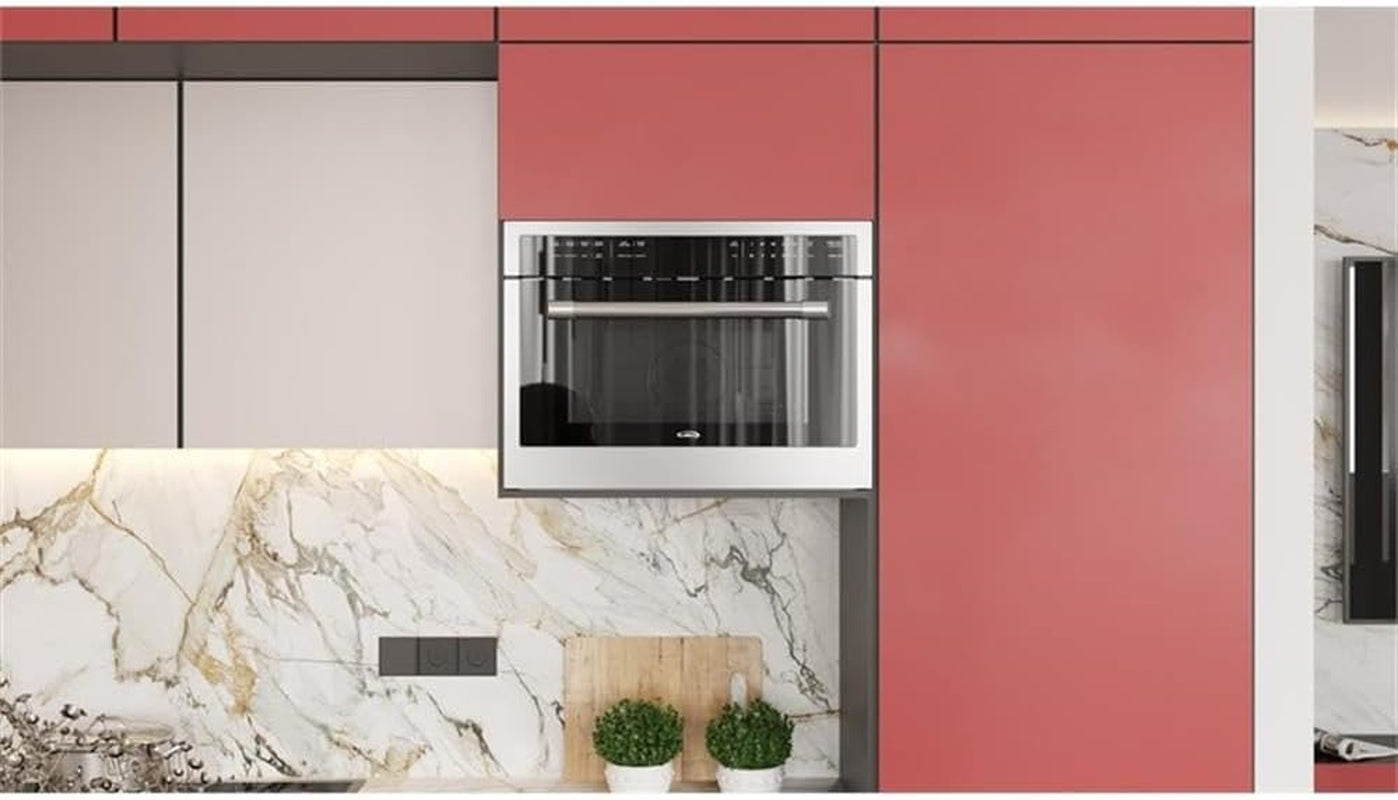 24-inch-built-in-oven-and-microwave-combination-with-broil-and-convection-heating-soft-close-door-1000-watt-power-with-nema-5-20p-plug-stainless-steel-finish-touch-control-lcd-display
