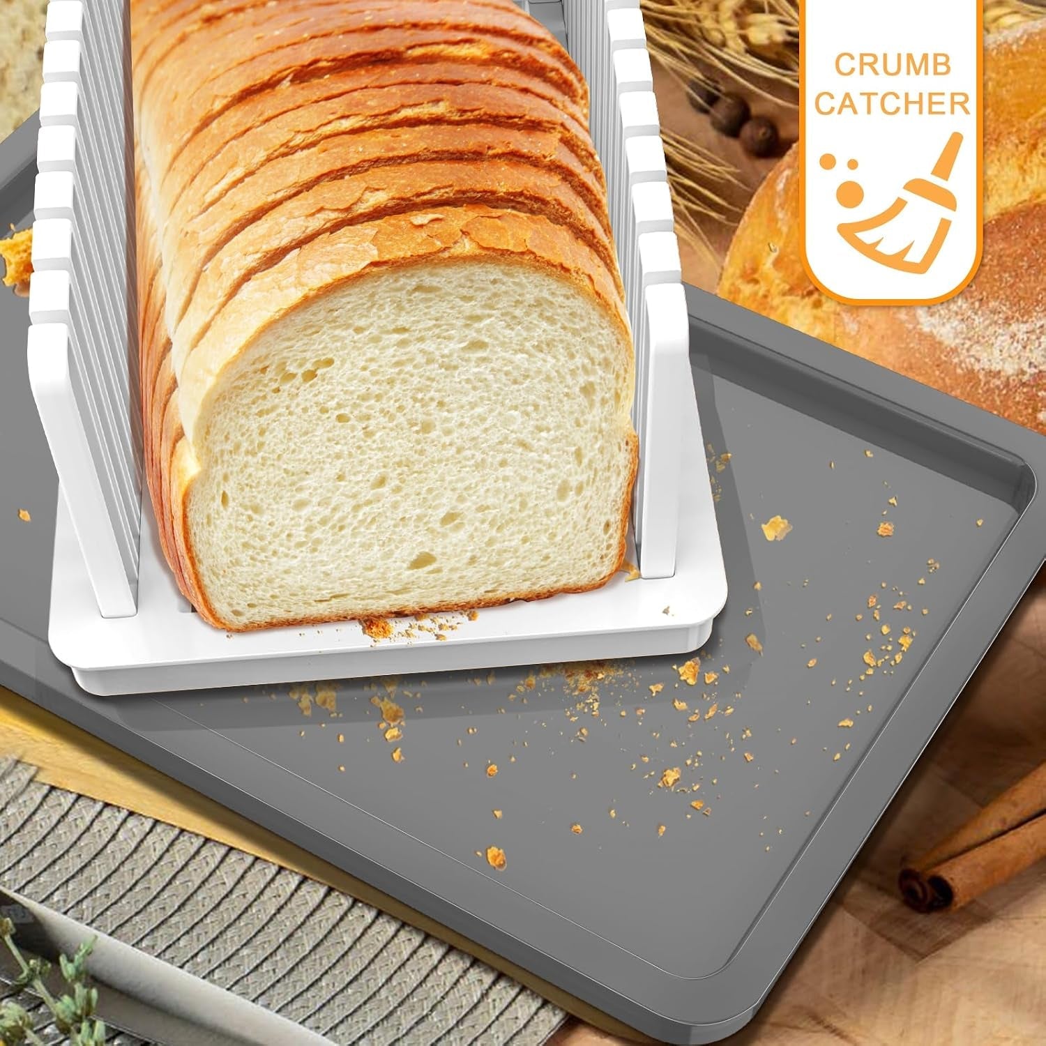 new-upgrade-bread-slicer-for-homemade-bread-with-adjustable-width-bread-slicing-guide-foldable-and-compact-cutting-guide-with-crumb-tray-suitability-for-homemade-bread-bagel-cakes
