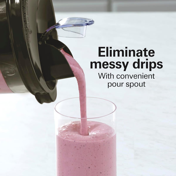 Power Elite Blender for Smoothies with Wave Action System | 40 Oz. Glass Jar | 12 Functions Including Puree, Crush Ice | 700 Watts | Black | 58148AG4