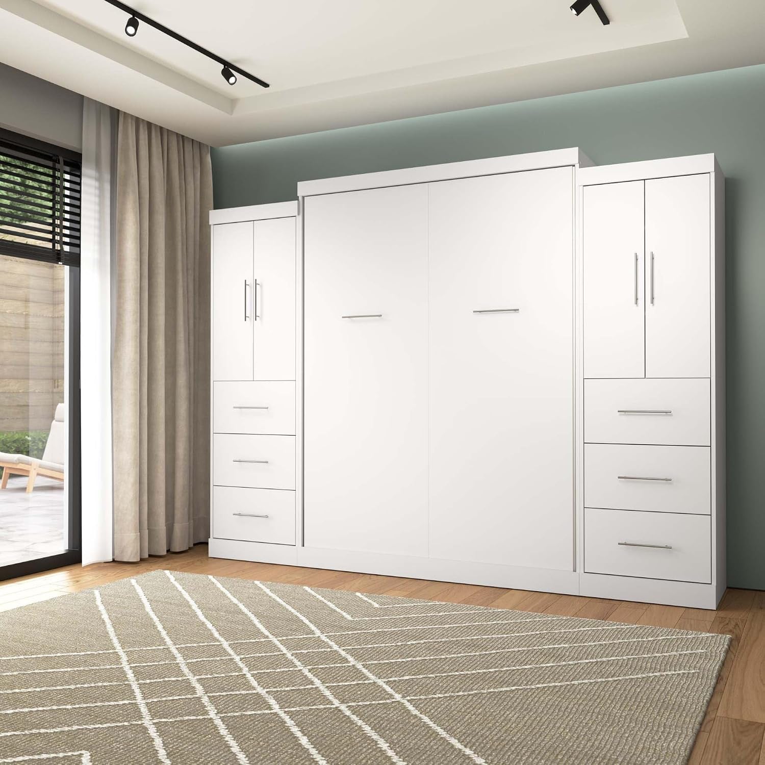 queen-murphy-bed-with-2-wardrobes-white-nebula-115w