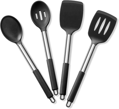 Silicone Cooking Kitchen Utensils Set of 4 for Non-Stick Cookware1