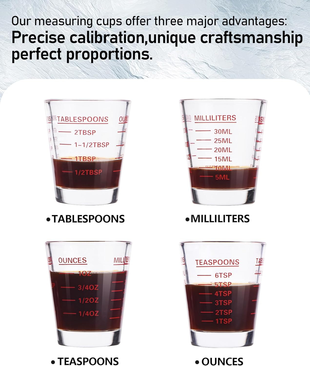 shot-glass-measuring-cup-set-2-pack-espresso-shot-glasses-red-glass-measuring-cups-feature-26-markings-up-to-1-oz-2-tbs-6-tsp-30-ml-for-espresso-liquor-medicine-and-recipes