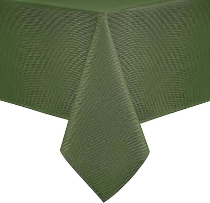 Rectangular Textured Tablecloth, 60 X 120 Inch, Olive Green1