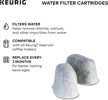 Water Filter Refill Cartridges, Replacement Water Filter Cartridges, Compatible with 2.0 K-Cup Pod Coffee Makers, 2 Count4
