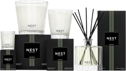 NEST New York Scented Votive Candle, Bamboo - 2 Oz - up to 28-Hour Burn Time - Reusable Glass Vessel6