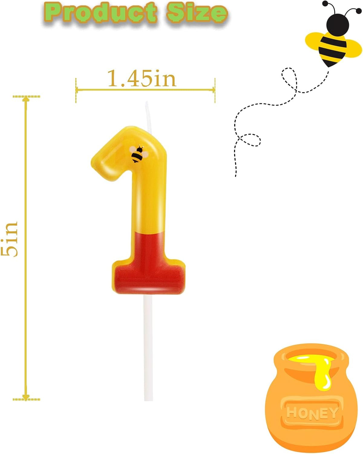 yellow-bear-themed-number-1-candle-1st-birthday-decorations-for-boy-girl